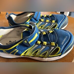 Merrell Kids Blue and Lime Water Shoes